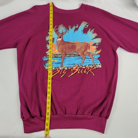 Vtg Big Buck Graphic Sweatshirt Sz XL - Picture 4 of 12